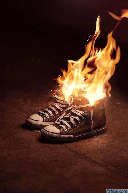 Shoes On Fire - Funny and Sexy Videos and pictures